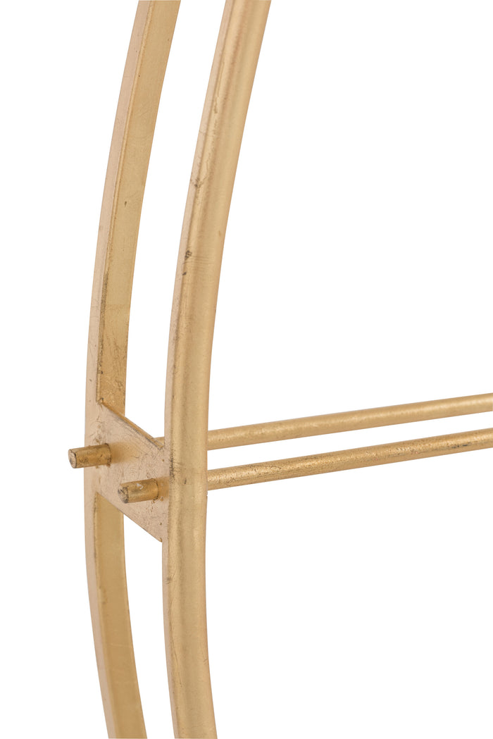 J-Line klok Ovaal - metaal - goud - large - Ø 125.5 cm