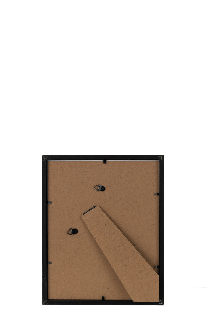 J-Line fotolijst Basic - hout - zwart - medium - 2 stuks