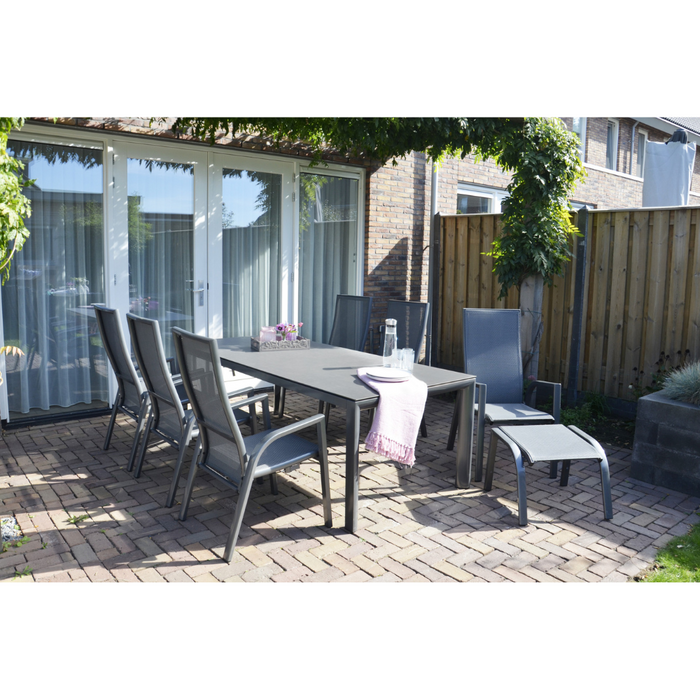 Lesli Living Mojito Negro voetenbank | antraciet