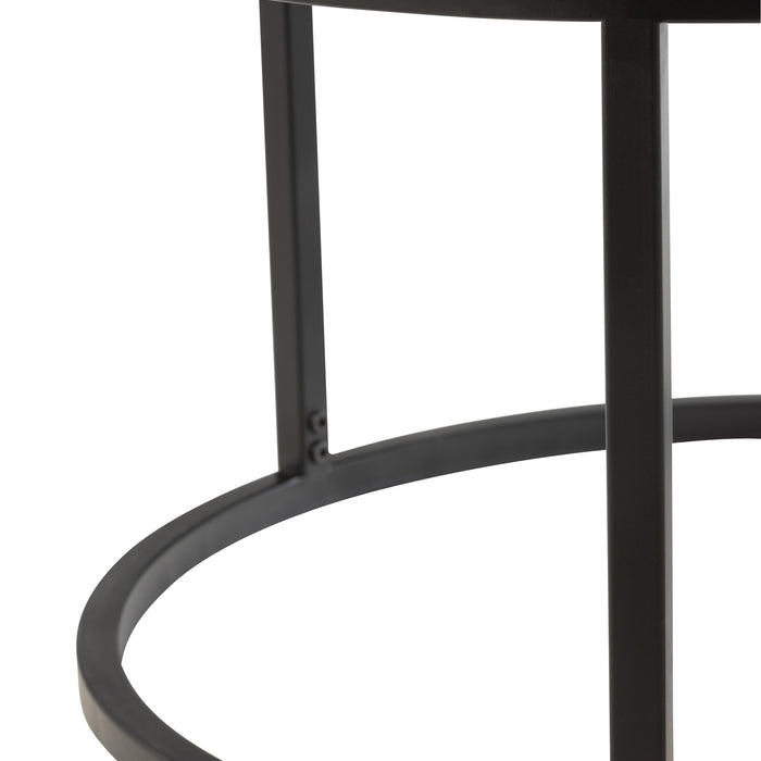 J-Line salontafel Mozaïek Rond - glas|ijzer - mix