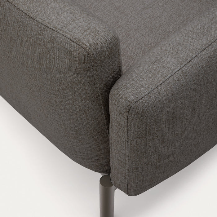 Kave Home - Sorells modulaire buitenfauteuil met grijze bekleding en