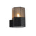 QAZQA Buiten wandlamp zwart met smoke glas zeshoek IP44 - Denmark