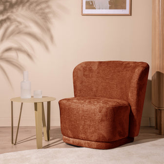 by fonQ Plump Fauteuil - Roest