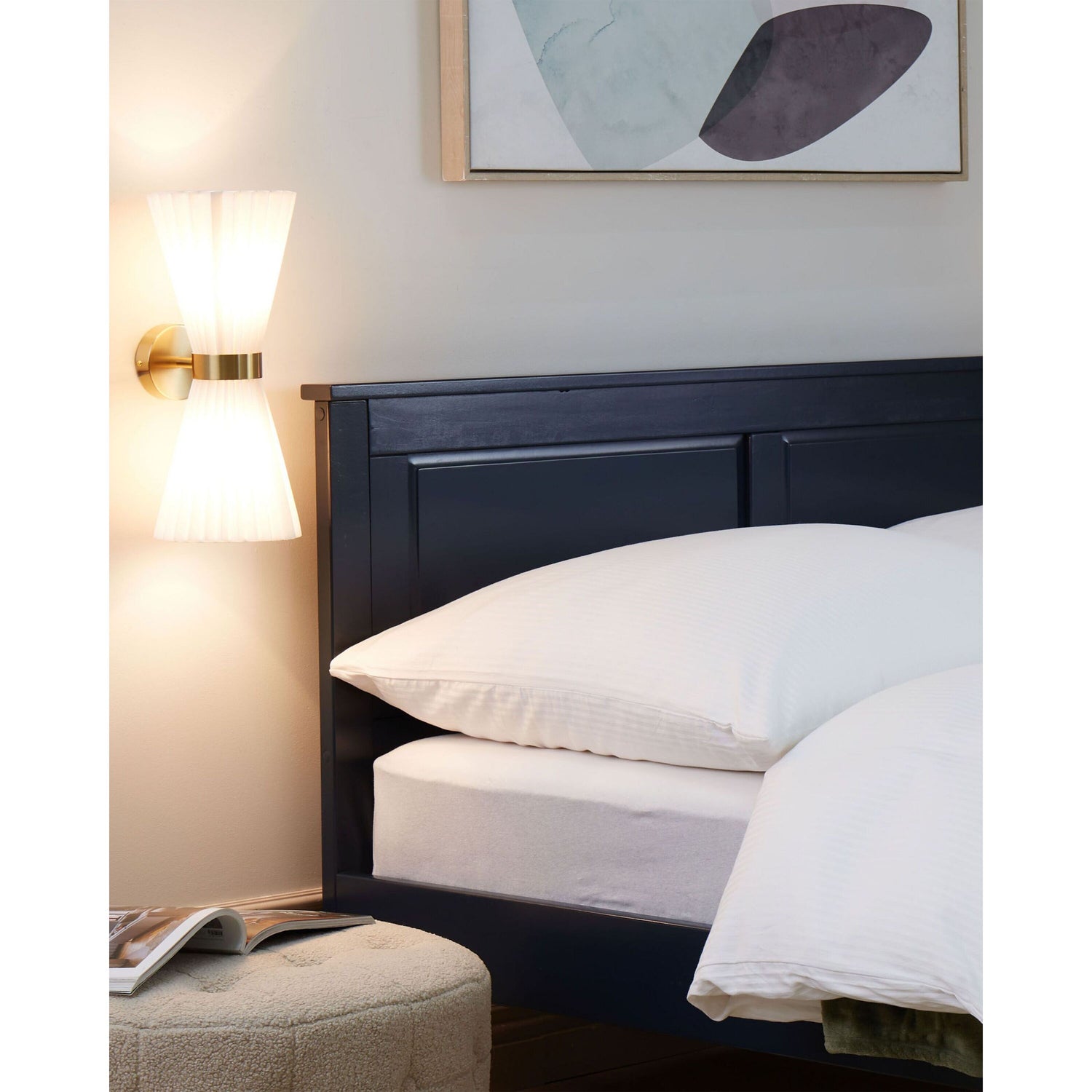 Beliani - TELANG - Wandlamp set van 2 - Wit - Metaal