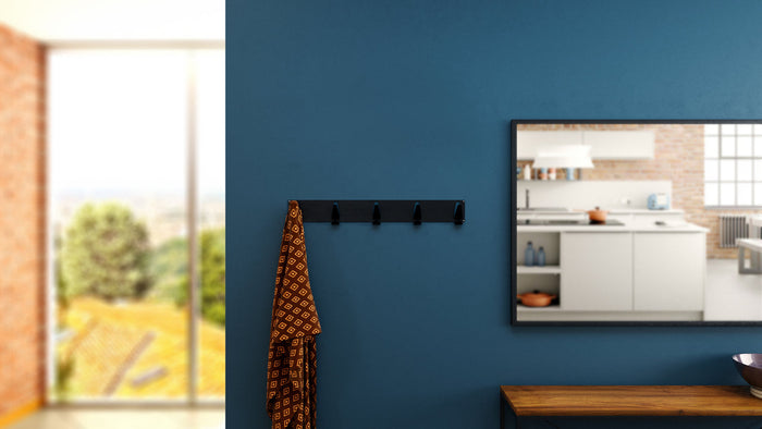 Gorillz Raw XL - Wandkapstok - 10 Kapstok Haken - Zwart