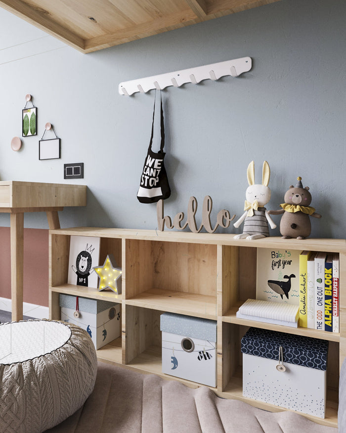 Gorillz Rounded Seven - Wandkapstok - 67 x 6 x 7,8 mm - Wit