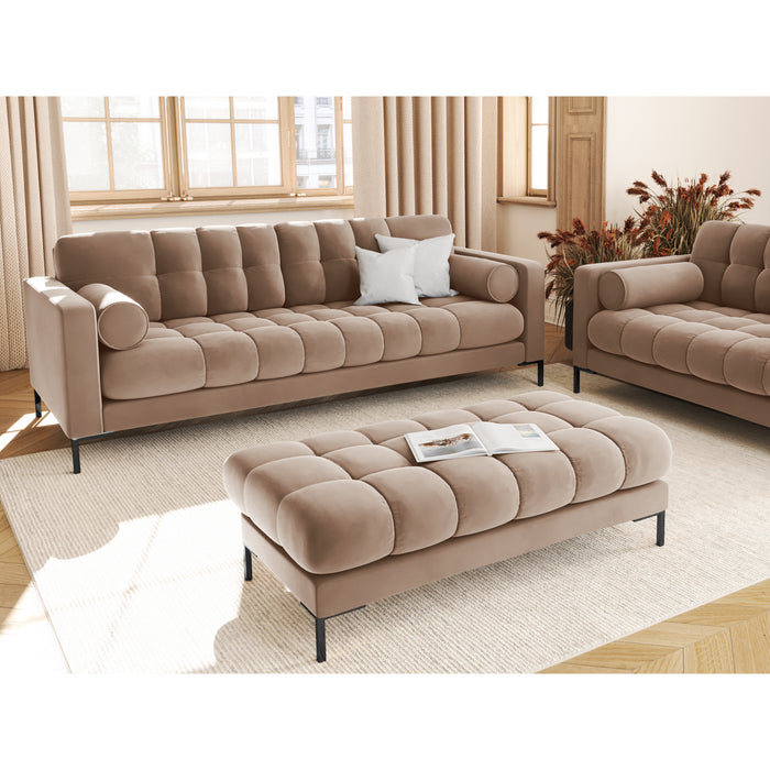 Cosmopolitan Design Bali 3-zitsbank - Taupe / Zwart