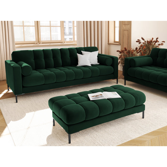 Cosmopolitan Design Bali 3-zitsbank - Flessengroen / Zwart