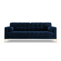 Cosmopolitan Design Bali 4-zitsbank - Koningsblauw / Goud