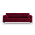 Cosmopolitan Design Bali 4-zitsbank - Wijnrood / Zwart