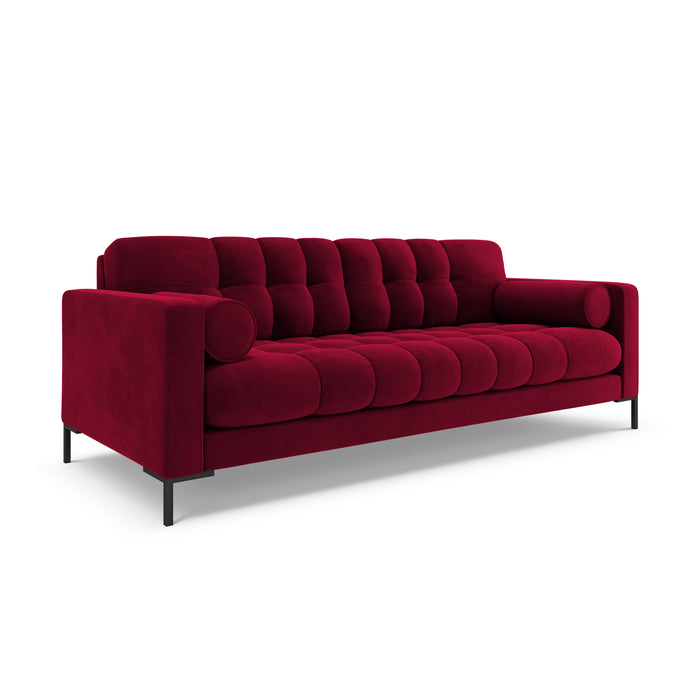 Cosmopolitan Design Bali 4-zitsbank - Wijnrood / Zwart