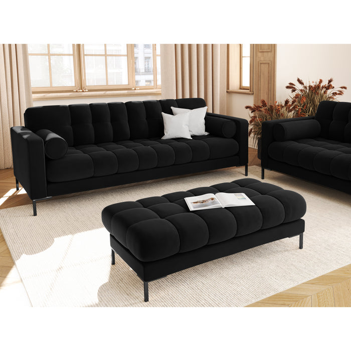 Cosmopolitan Design Bali 4-zitsbank - Zwart / Zwart