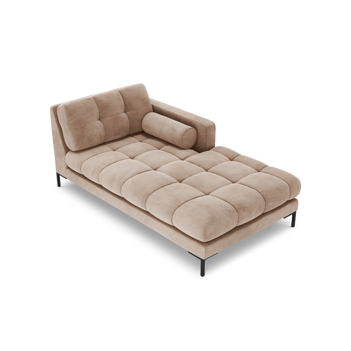 Cosmopolitan Design Bali Chaise Longue Rechts - Taupe / Zwart