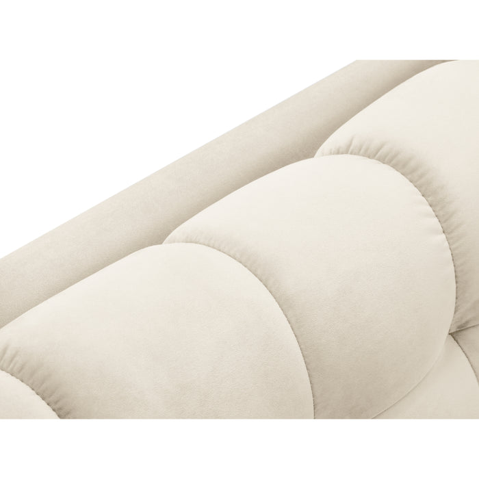 Cosmopolitan Design Bali Hoekbank met Chaise Longue Links - Lichtbeige / Goud