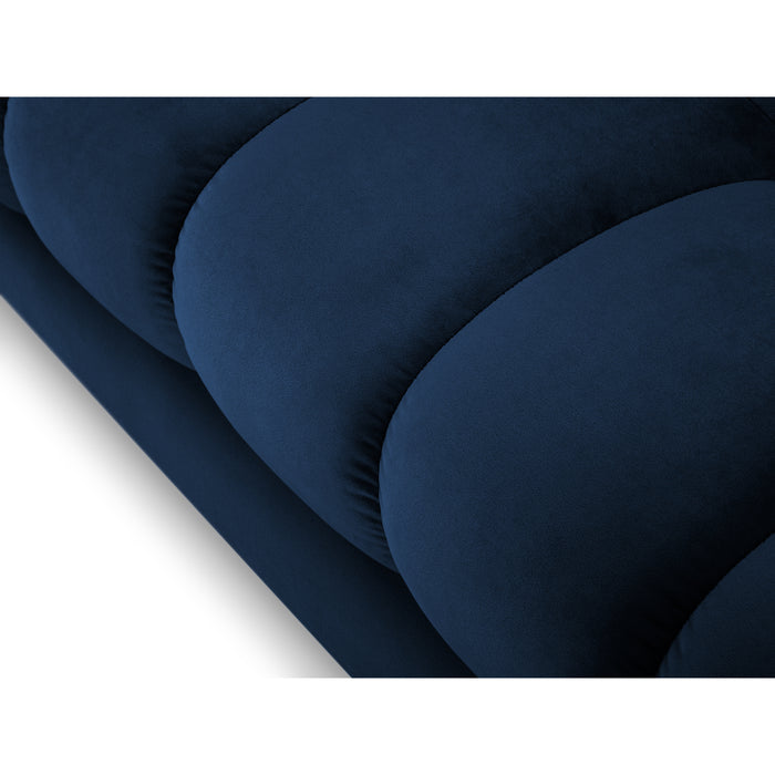 Cosmopolitan Design Bali Hoekbank met Chaise Longue Rechts - Koningsblauw / Zwart