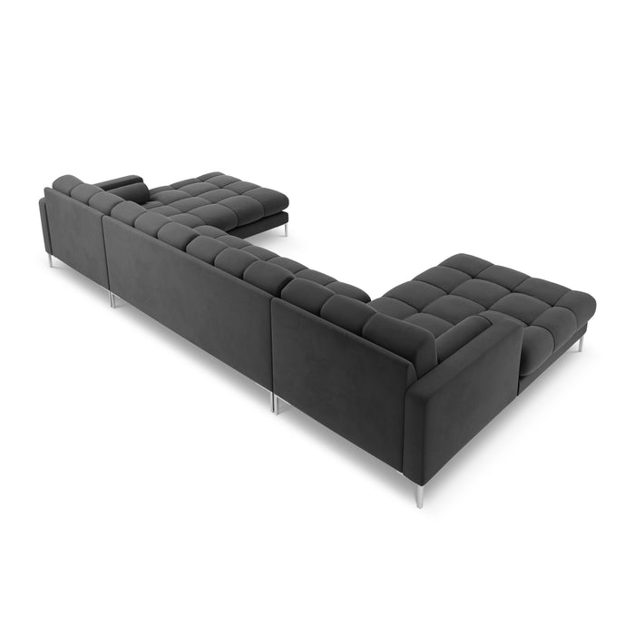 Cosmopolitan Design Bali U-bank - Donkergrijs / Goud