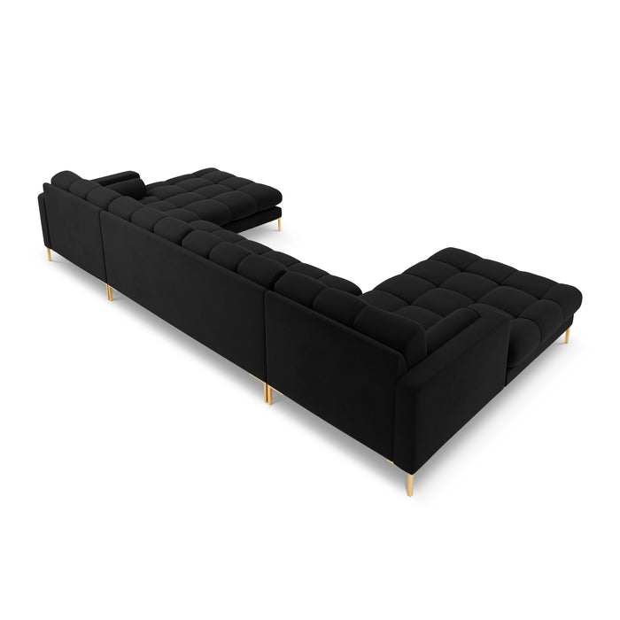 Cosmopolitan Design Bali U-bank - Zwart / Goud