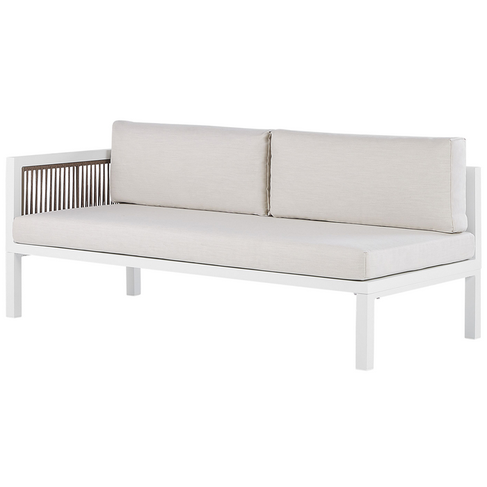 Beliani - BORELLO - Loungeset voor 4 - Wit - Aluminium