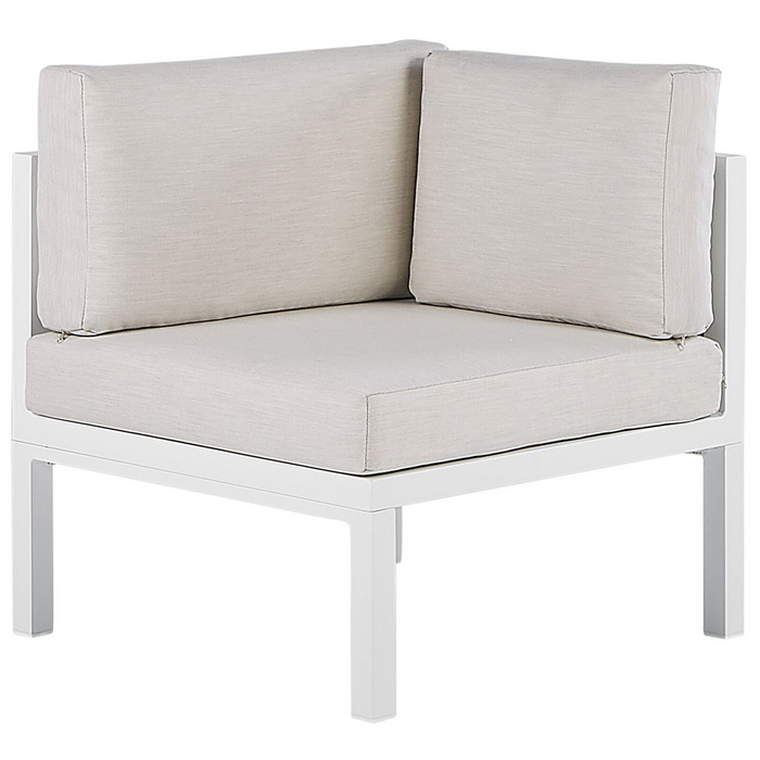 Beliani - BORELLO - Loungeset voor 4 - Wit - Aluminium