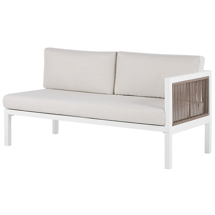 Beliani - BORELLO - Loungeset voor 4 - Wit - Aluminium