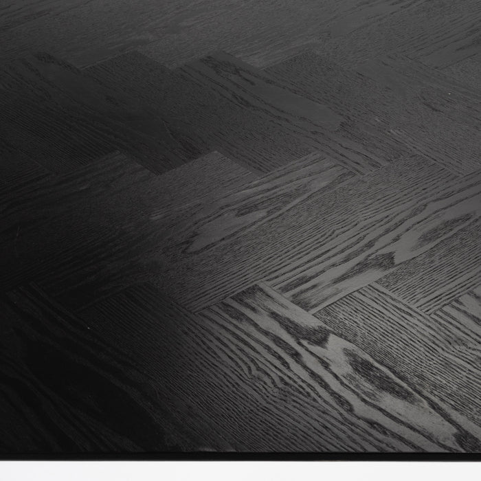 by fonQ Fabio Eettafel Visgraat - 180 x 90 cm - Zwart