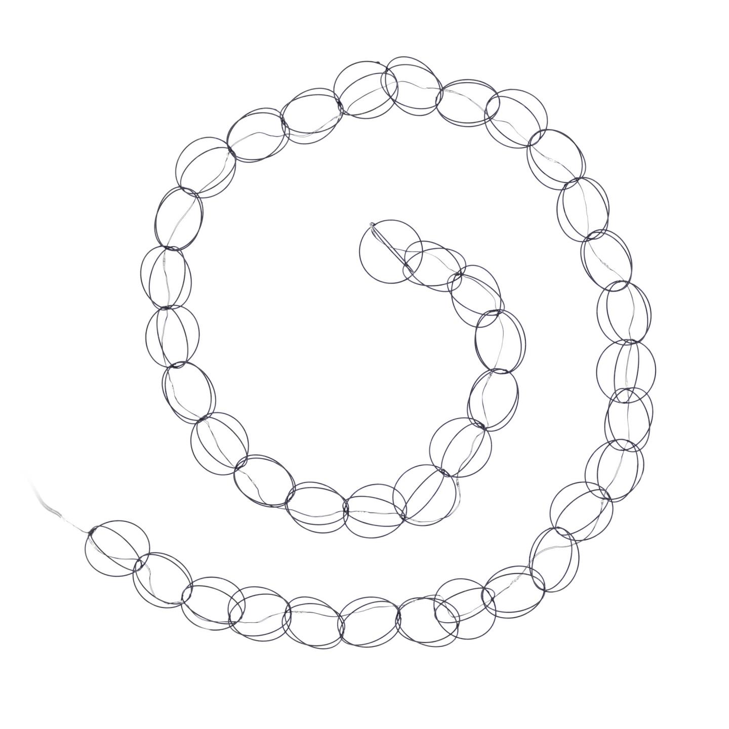 Kave Home - Stelly zwarte kerstverlichting 1,9 m