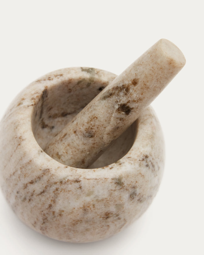 Kave Home - Marichie-vijzel van beige marmer