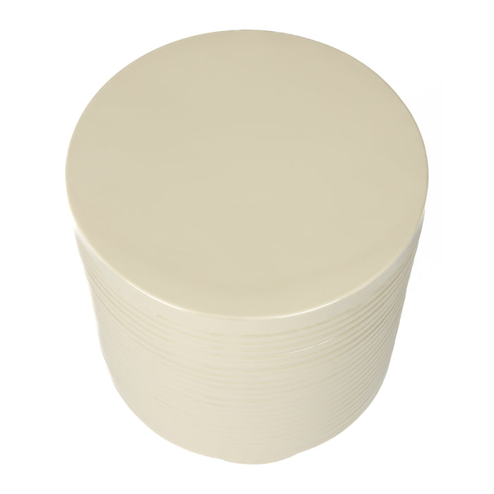 by fonQ Spool Bijzettafel H 46 x Ø 35 cm - Ivoor