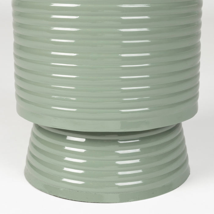 by fonQ Spool Bijzettafel H 36 x Ø 25 cm - Sage