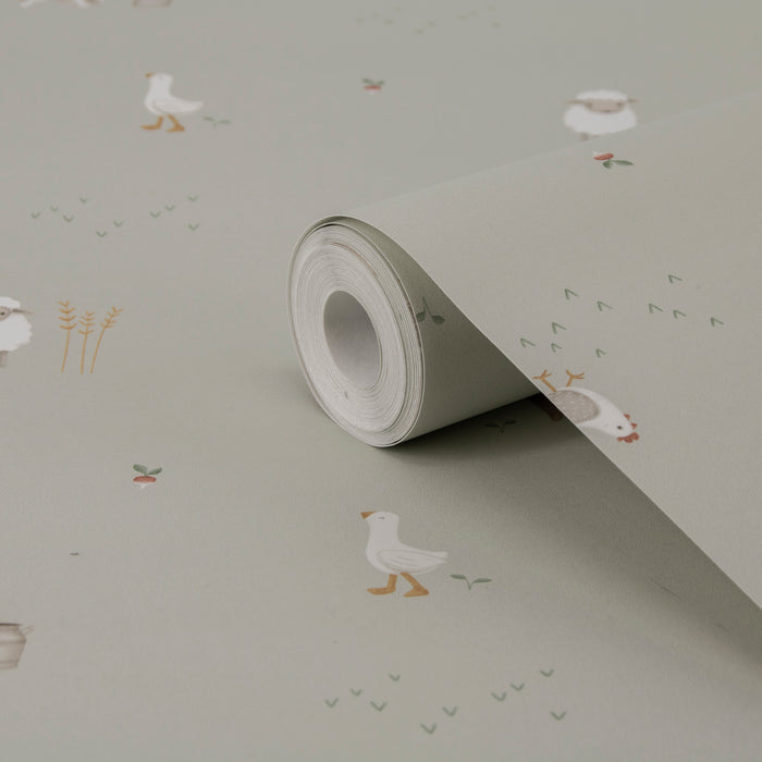 Little Dutch Little Farm Behang Kinderkamer - Dieren - 10mx52cm -