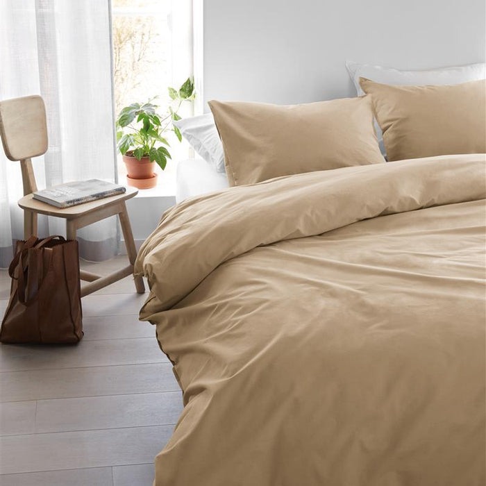Beddinghouse Organic Basic  dekbedovertrek - 140x200|220 - Goud