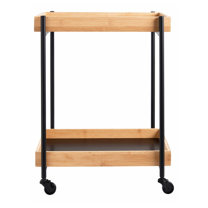 Lisomme Soof houten keukentrolley bamboe - 45 x 38 cm