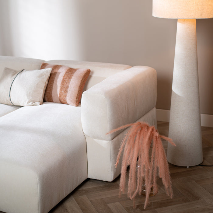 Livin24 Scandinavische hoekbank Karla off white rechts 3-zits