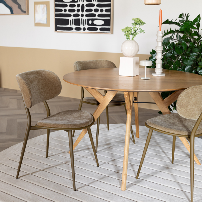 Zuiver x fonQ Ijver Eettafel - Ø 120 - Eiken