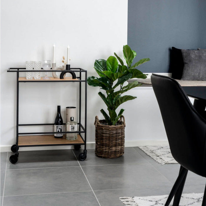 Artichok Flore houten keuken trolley naturel