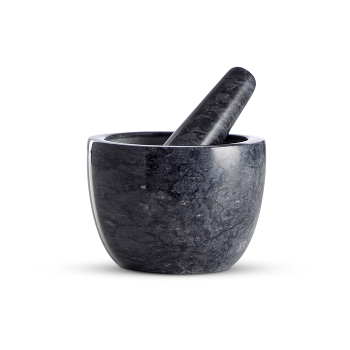 Lisomme Lev marmeren vijzel met stamper grijs