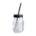Lisomme Maeve Mason Jar glas met rietje - 450 ml