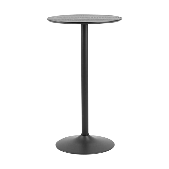 Lisomme Vino houten bartafel zwart - Ø 60 cm