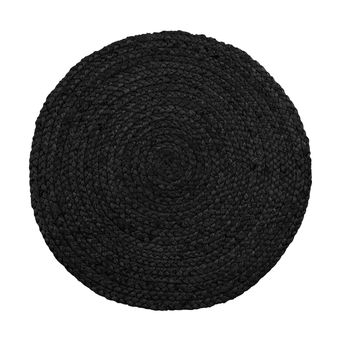 Artichok Milly jute placemat donkergrijs - set van 4 - Ø 38 cm