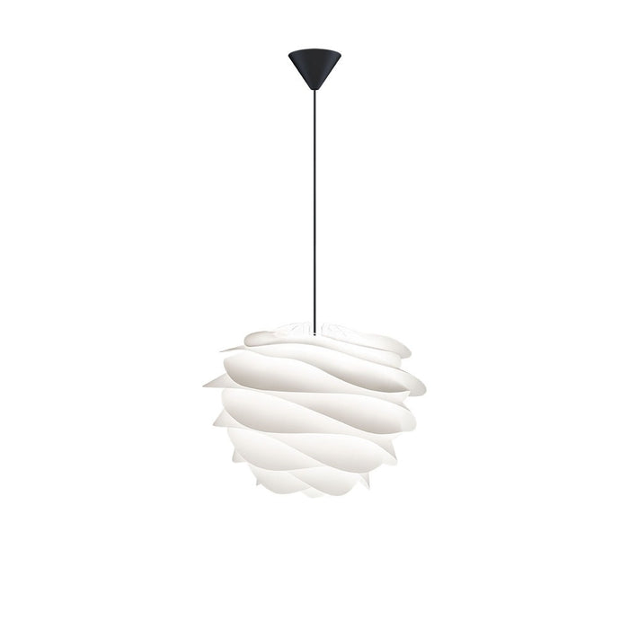 Umage Carmina Mini hanglamp white - met koordset zwart - Ø 32 cm