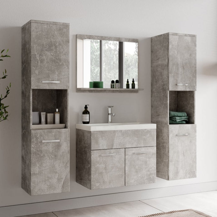 Badplaats Badkamermeubel Set Montreal XL 60 x 35 cm - Beton Grijs