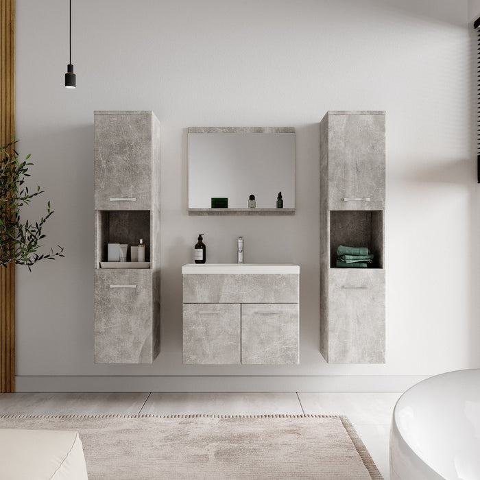 Badplaats Badkamermeubel Set Montreal XL 60 x 35 cm - Beton Grijs