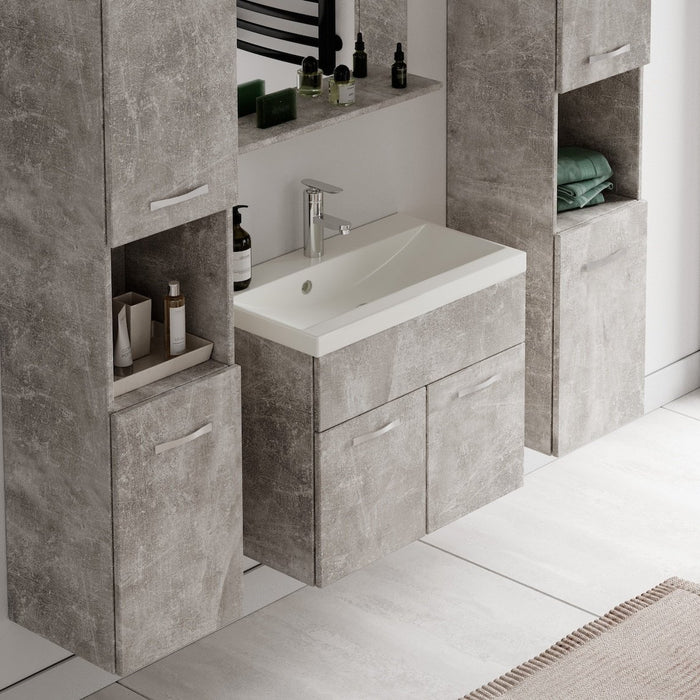 Badplaats Badkamermeubel Set Montreal XL 60 x 35 cm - Beton Grijs