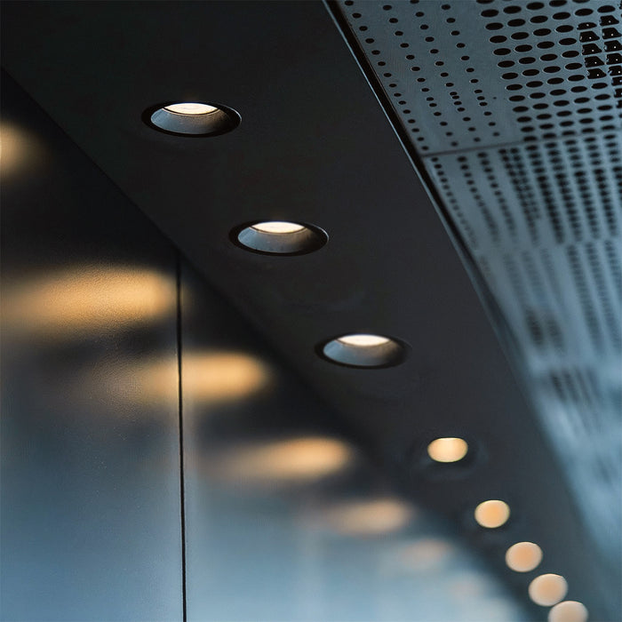 QAZQA Moderne inbouwspot zwart AR70 IP44 - Dept