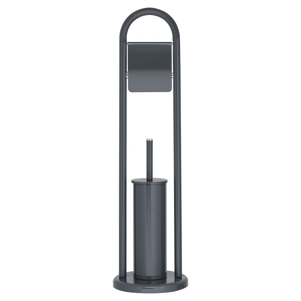 Sealskin Acero Toiletbutler - Toiletrolhouder - Toiletborstel met Houder - Vrijstaand - Grijs
