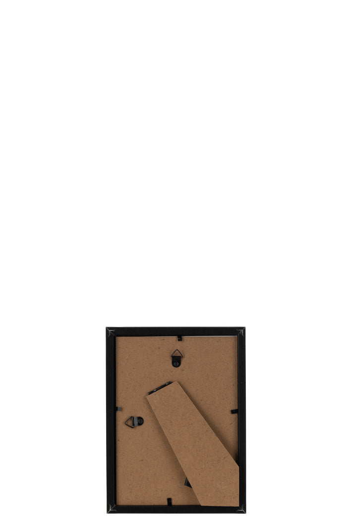 J-Line fotolijst Basic - hout - zwart - small - 2 stuks