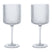 Ferm Living Ripple Rode Wijnglazen Set van 2 - Clear