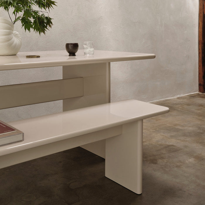 Ferm Living Rink Bankje - B 200 cm - Eggshell