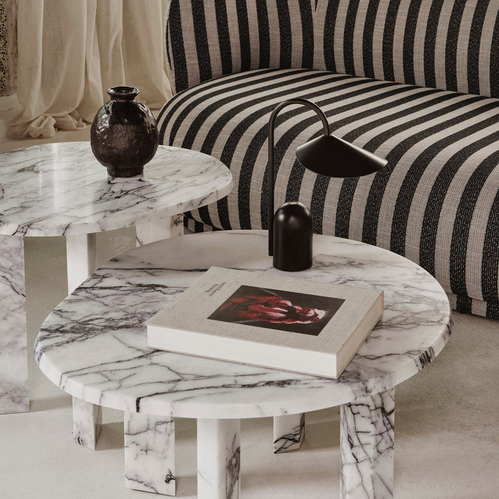 Ferm Living Taula Bijzettafel - White / Charcoal