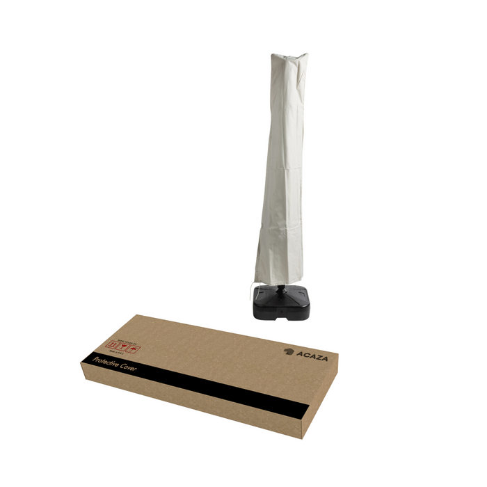 Parasol Beschermhoes uit Stevig Polyester met Rits - Licht Grijs